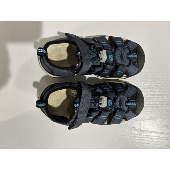 KEEN Newport Neo H2 kids Sandals 9 Blue Nights Brilliant Hook & Loop Round Toe - Picture 2 of 6